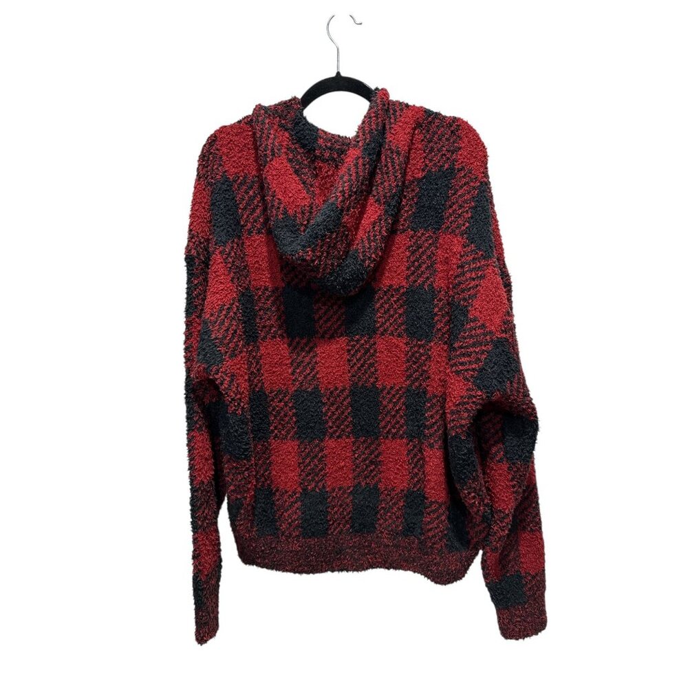 SKIMS Women Red and Black Hoodie Sweater SMALL - Picture 3 of 5